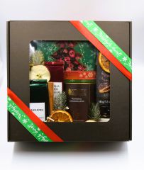 Elegancki prezent w pudełku na Boże Narodzenie Elegancki prezent w pudełku na Boże Narodzenie