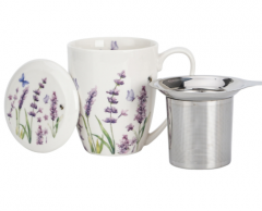 Kubek z zaparzaczem ze stali nierdzewnej CLASSIC LAVENDER