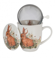 Kubek z zaparzaczem Świat Zwierząt ZAJĄC